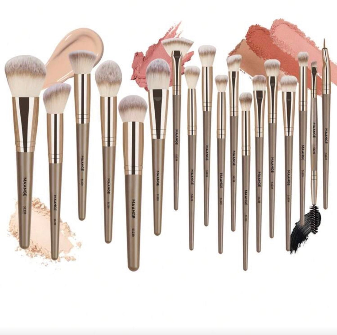 Makeup Brush Set + Bag || 21 pieces