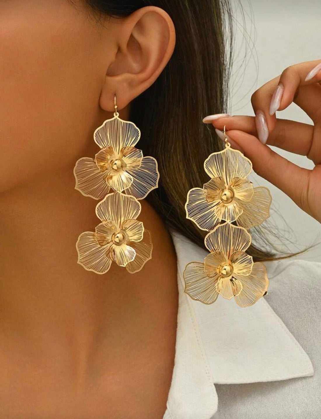 Floral Statement Earrings