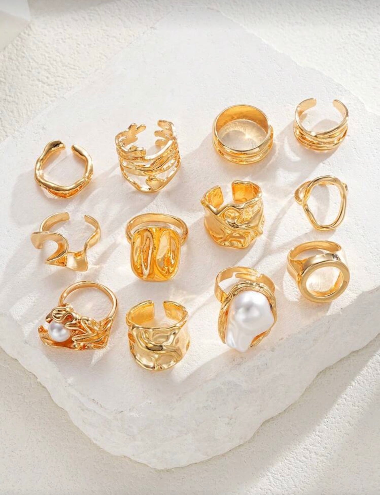 Statement Ring Set || 12 pieces