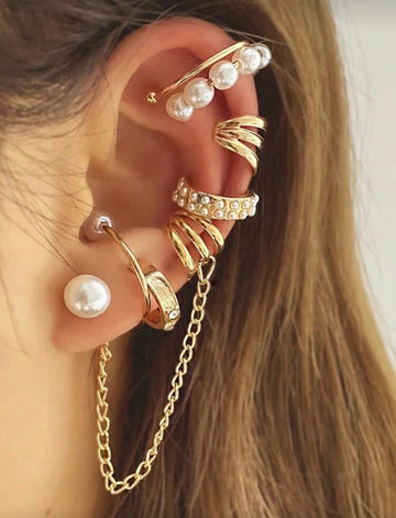 Clip-On Earring Set || 7 pieces