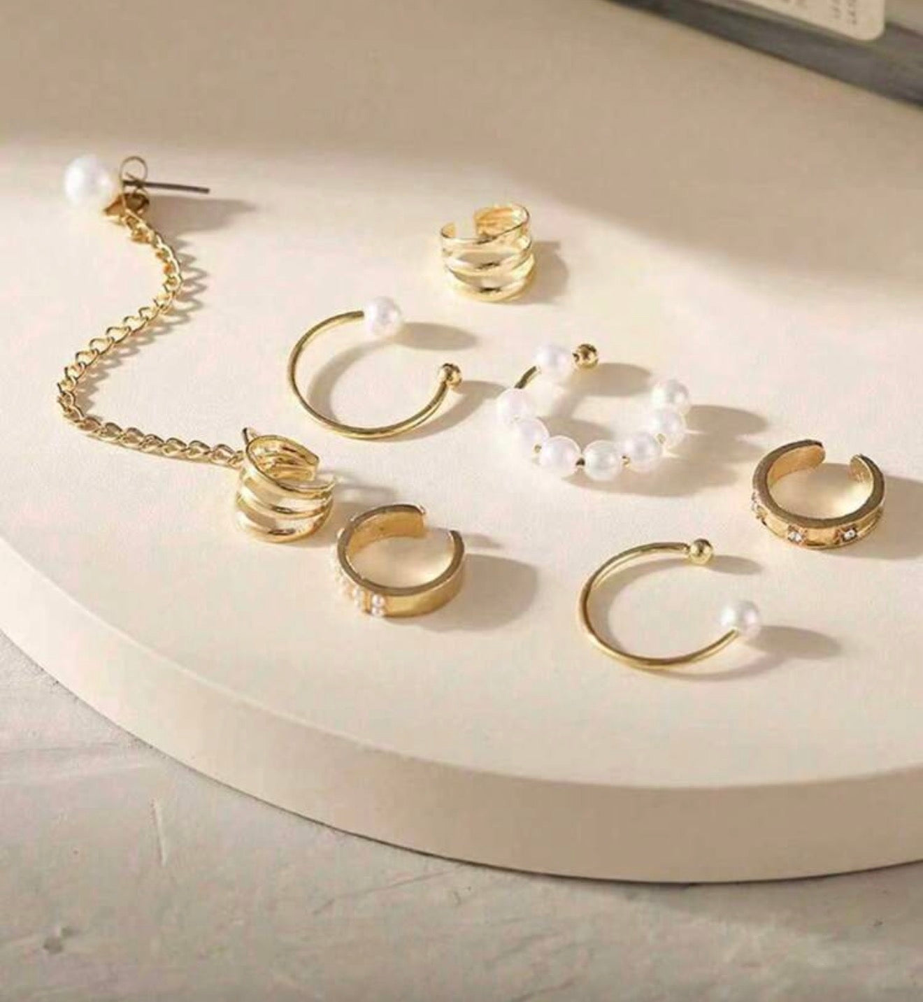 Clip-On Earring Set || 7 pieces