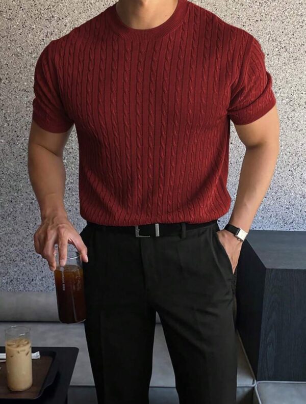 Short Sleeve Knit Top - Image 4