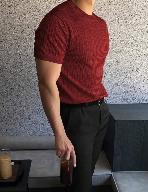 Short Sleeve Knit Top - Image 3
