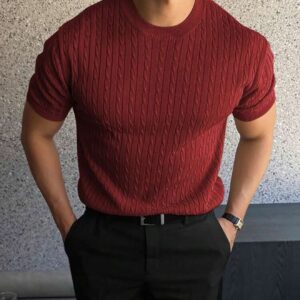 Short Sleeve Knit Top